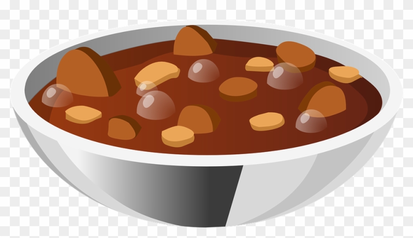 Soup, Stew, Beans, Food, Meal, Bowl, Hot - Bowl Of Stew Clipart - Png Download
