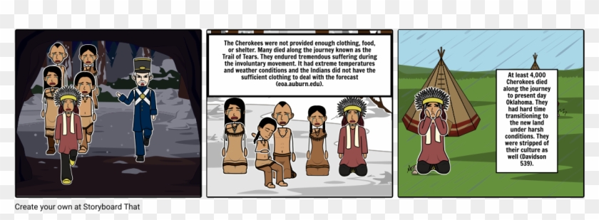 Trail Of Tears Part - Cartoon Clipart #425873