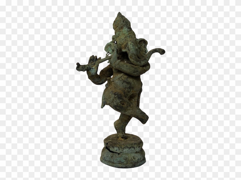 Dancing Ganesha Relic - Bronze Sculpture Clipart