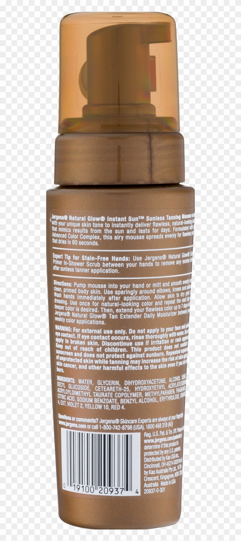 Jergens Natural Glow Instant Sun™ Light Bronze Sunless - Cosmetics Clipart