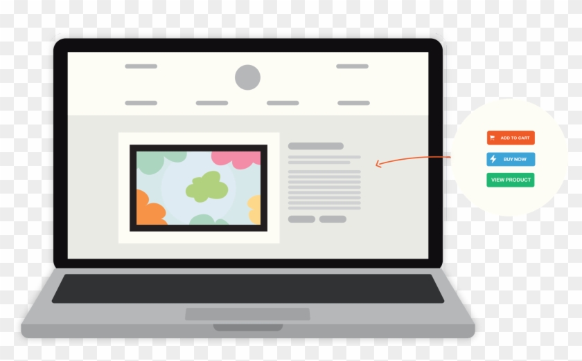 Sell Digital & Tangible Goods On Your Website, Blog, - Output Device Clipart