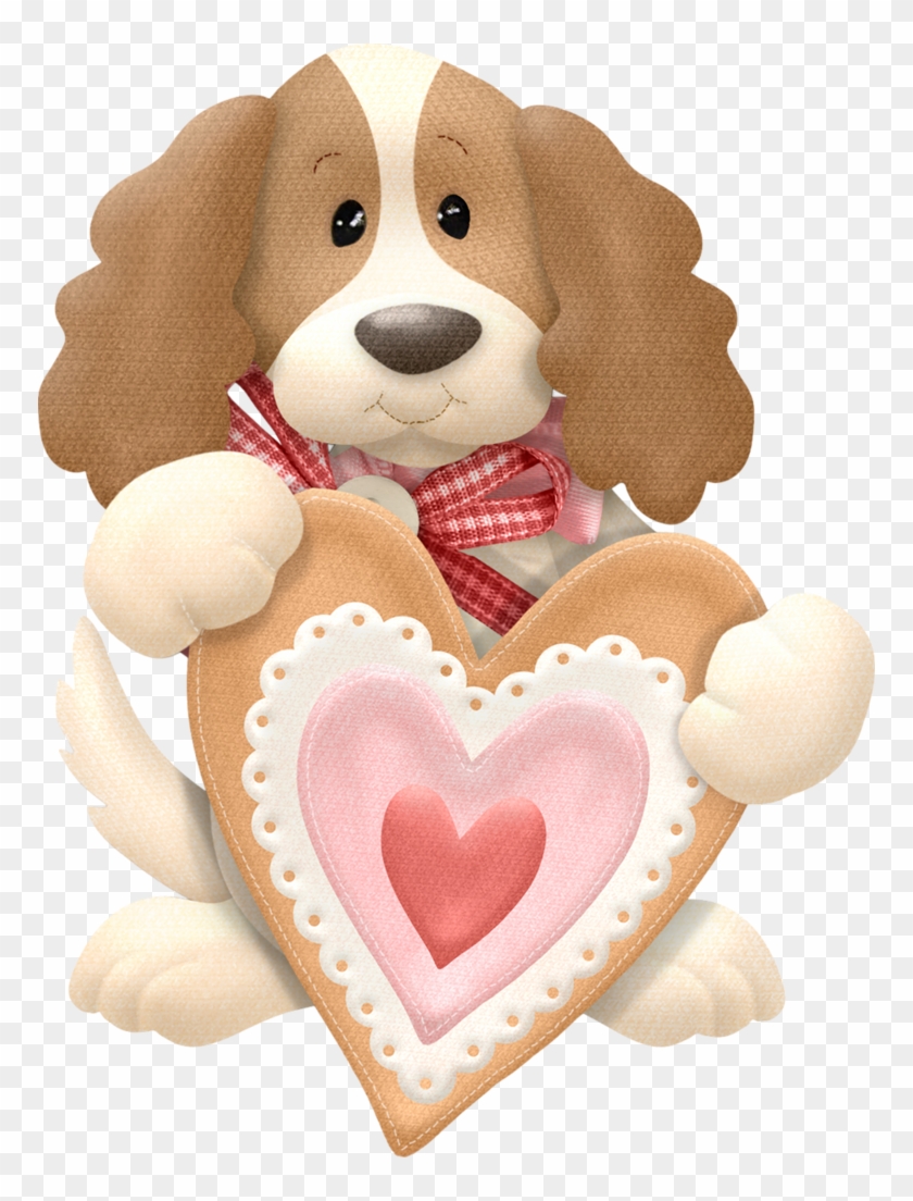 Puppy With Heart Clip Art Heart Clip Art, Baby Clip - Dog Valentine Day Clip Art - Png Download #426723