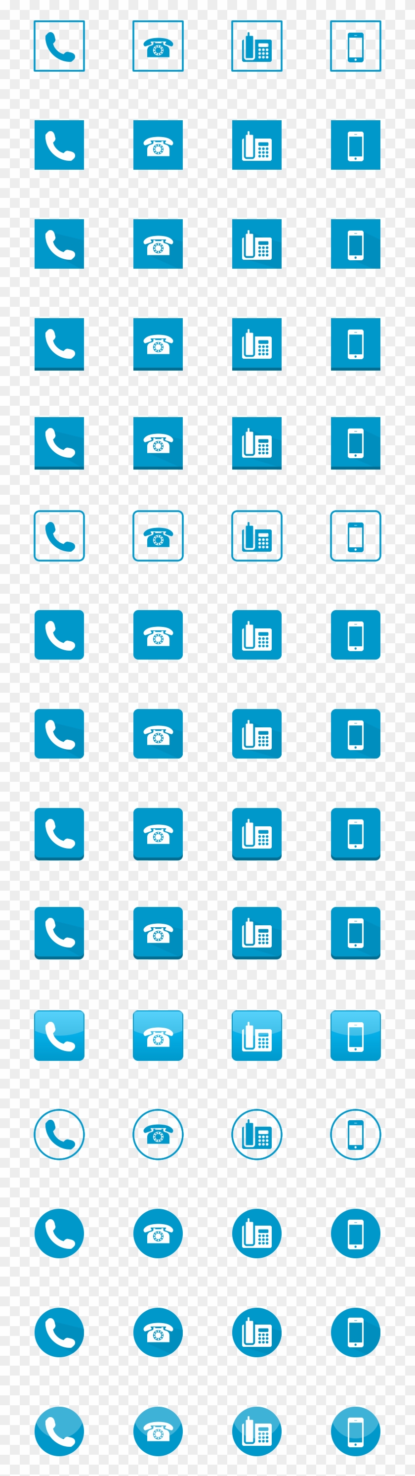 Phone Icon Megapack Psd - Icon Clipart