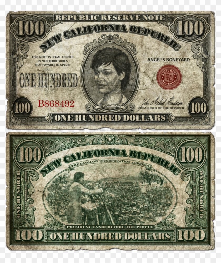 $100 Ncr - New California Republic Money Clipart #426954