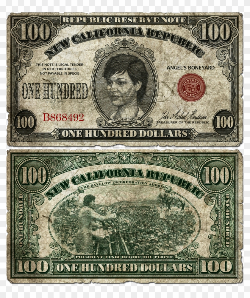 $100 Ncr - New California Republic Money Clipart #426954