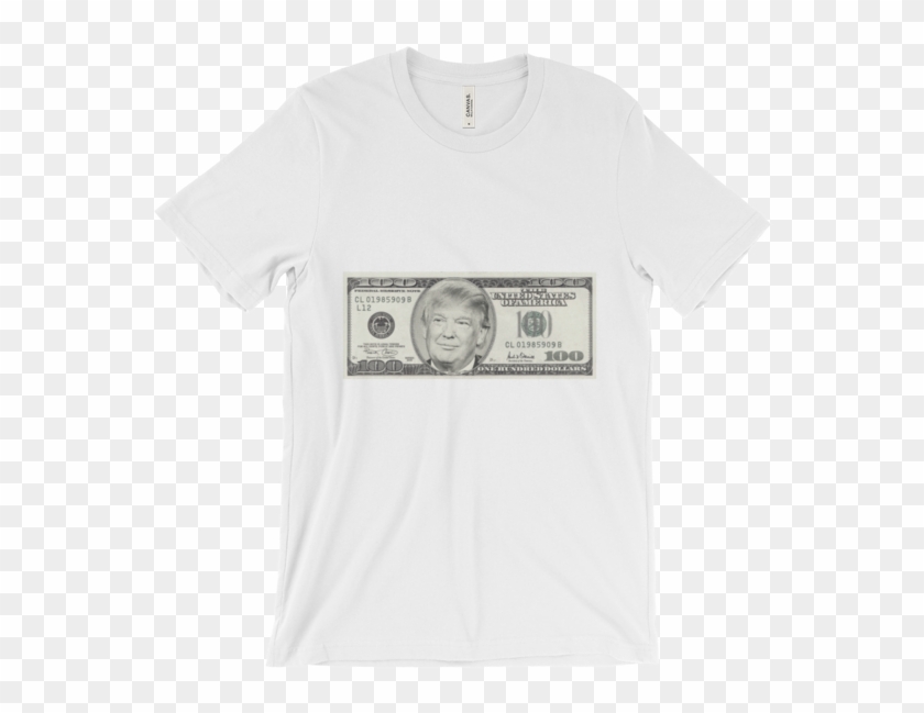 President Donald Trump 100 Dollar Bill Unisex Short - 100 Us Dollar Clipart
