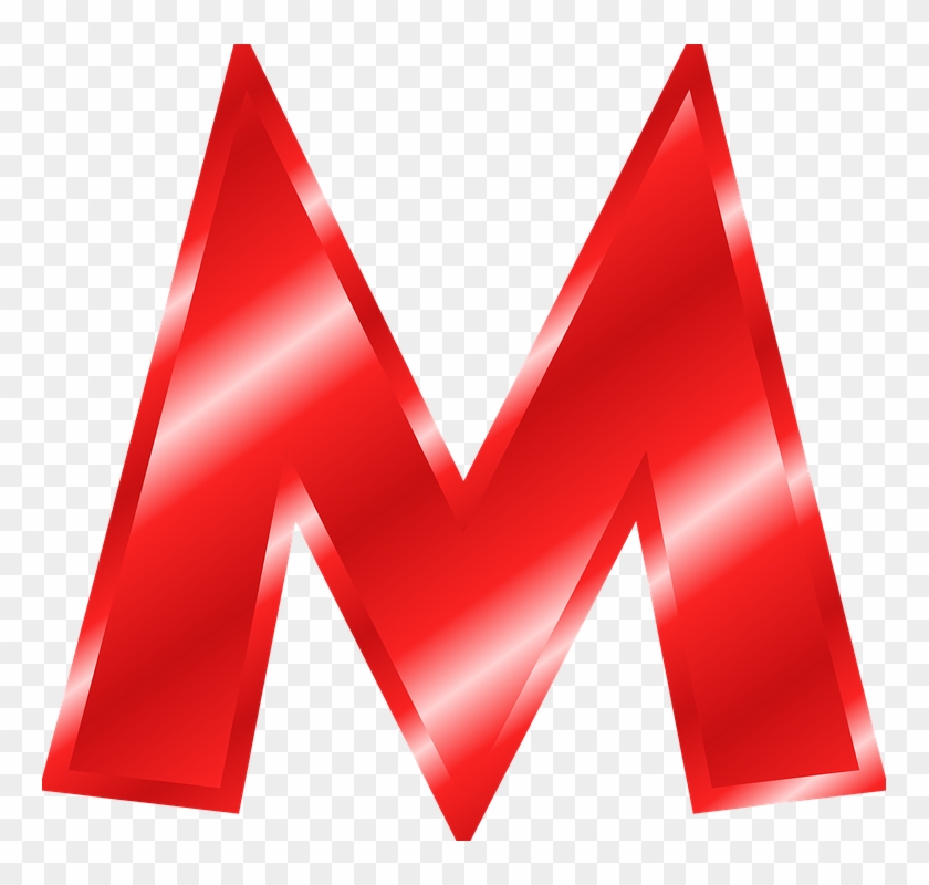 M Picture Png - Big Red Letter M Clipart #427498