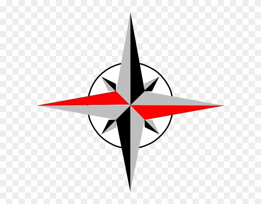 East West Compass Clip Art - Compass With East On Top - Png Download