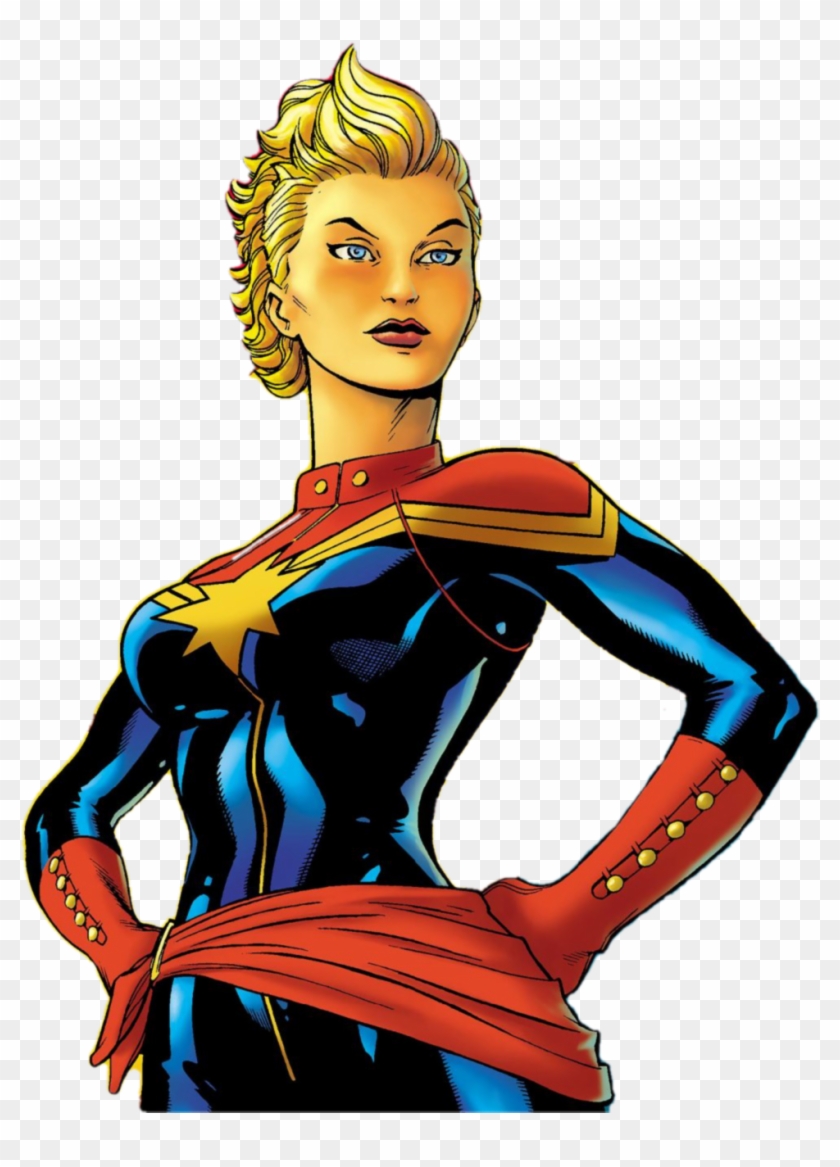 Captain Marvel Poster Png Images - Captain Marvel White Background Clipart #428014