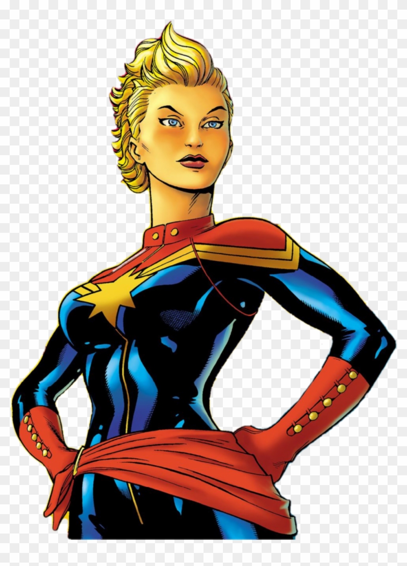 Captain Marvel Poster Png Images - Captain Marvel White Background Clipart