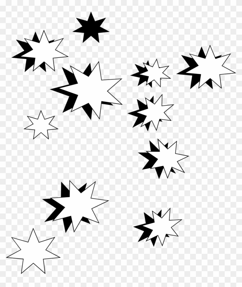 Png Library Night Sky Clipart Black And White - Weihnachten Clipart Schwarz Weiß Kostenlos Transparent Png