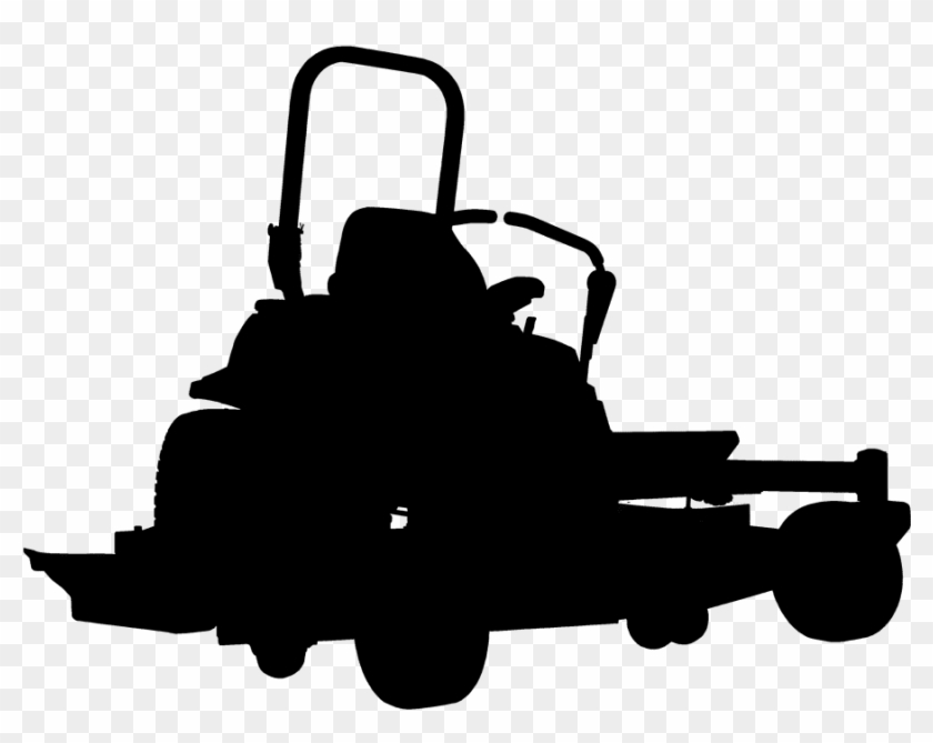 Banner Download Lawn Mower Clipart Lawn Tool - Silhouette Zero Turn Mower Clipart - Png Download #428358