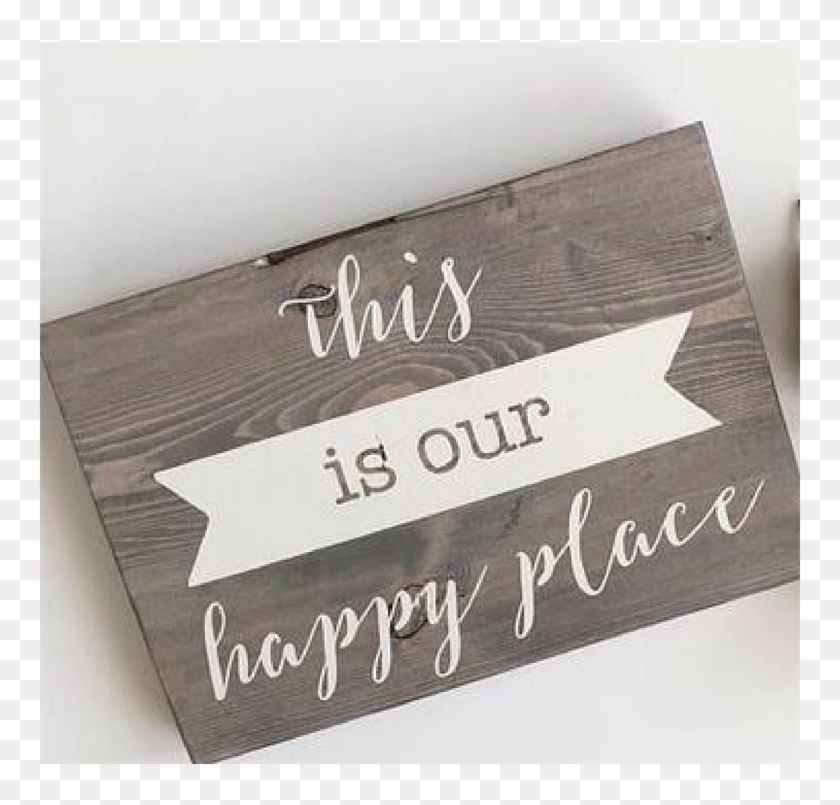 This Is Our Happy Place Wood Sign - Paper Clipart