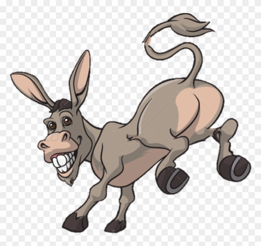 951 X 770 13 - Clip Art Donkey Kicking - Png Download