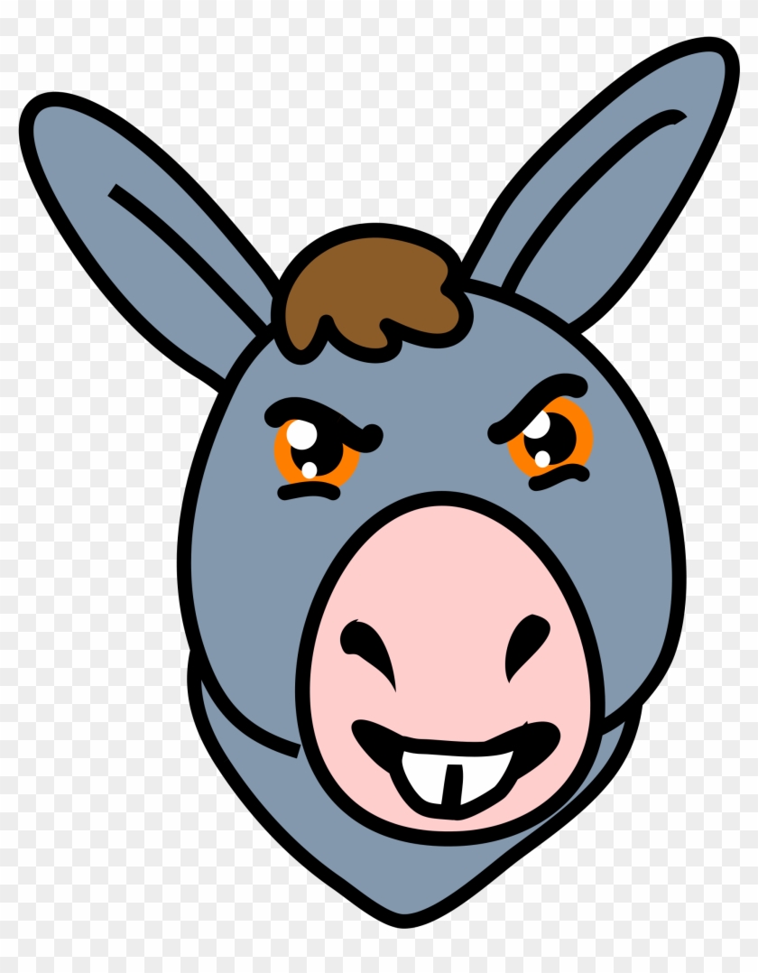 2000 X 2358 8 - Donkey Cartoon Face Png Clipart #428766