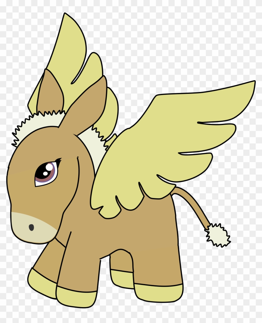 This Free Icons Png Design Of Brown And Gold Donkey Clipart