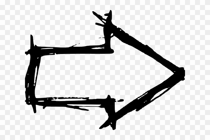 Drawn Arrow Clip Art Hand - Clipart Hand Drawn Arrow - Png Download