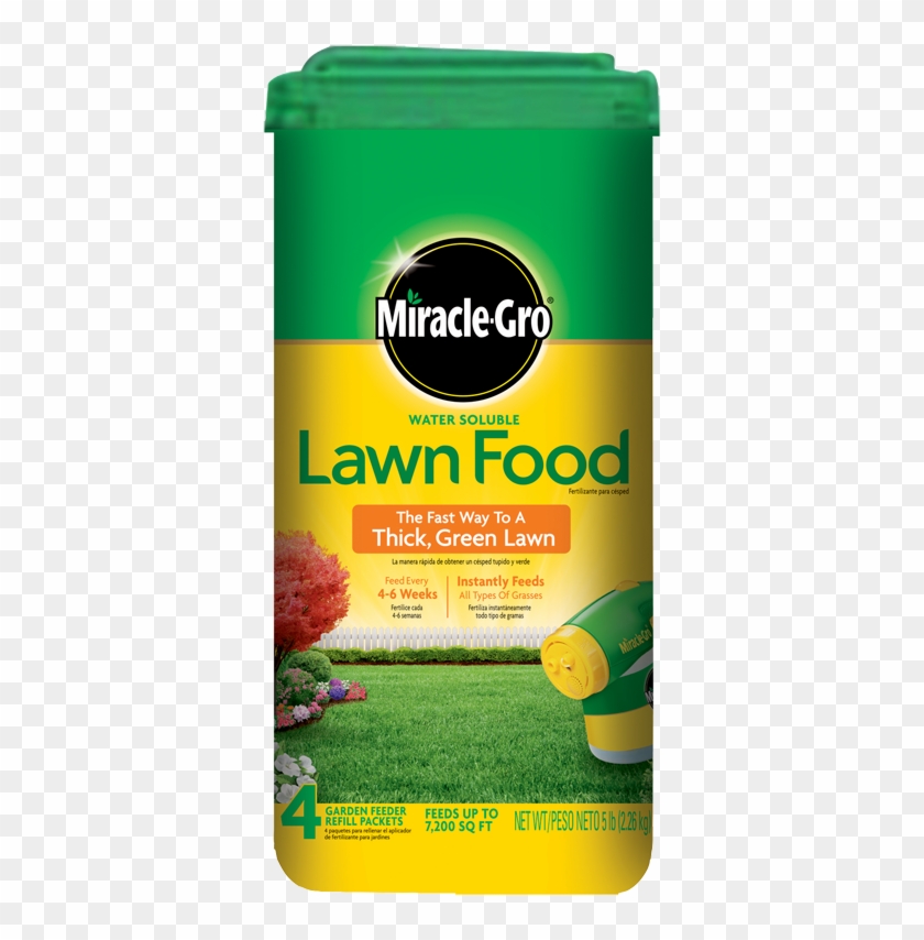 Miracle Gro Lawn Food Water Soluble - Grass Fertilizer Brand Clipart #429283