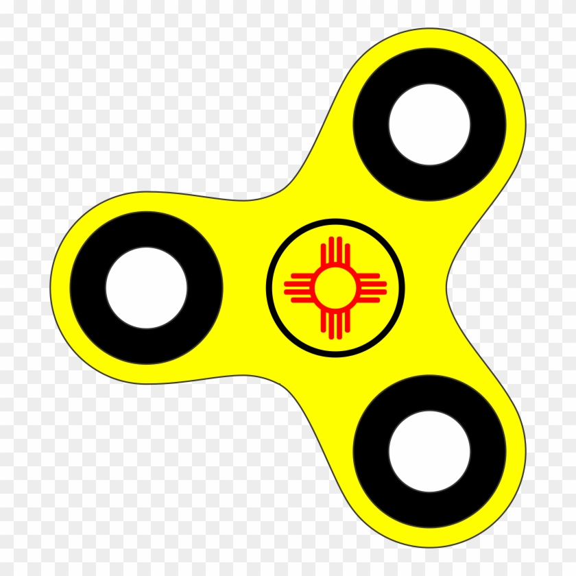 Zia Flag Fidget Spinners - Hobbs Clipart #429432