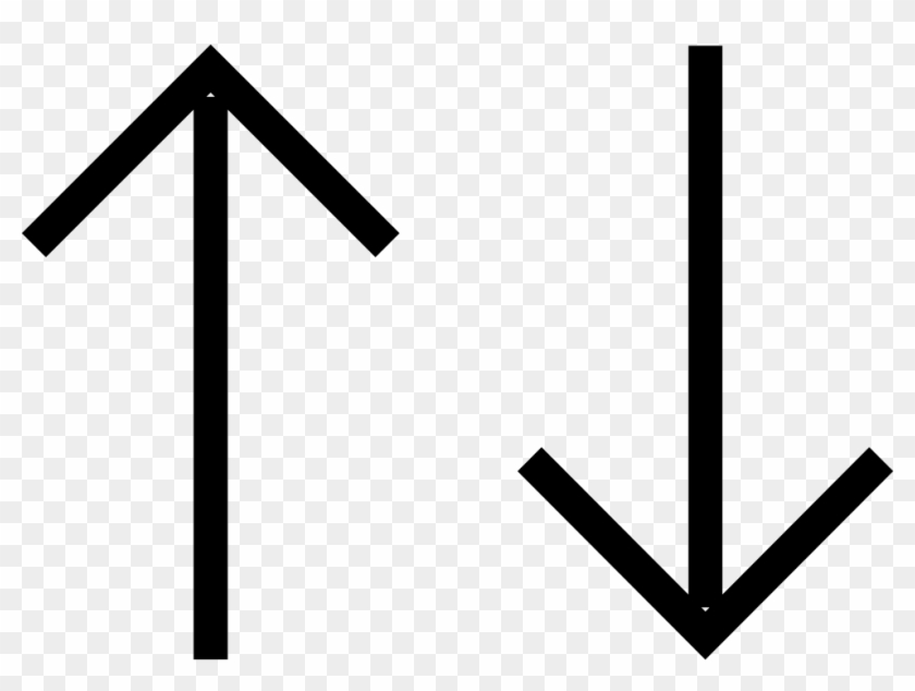 Up And Down Straight Arrows Comments - Arrow Vertical Clipart