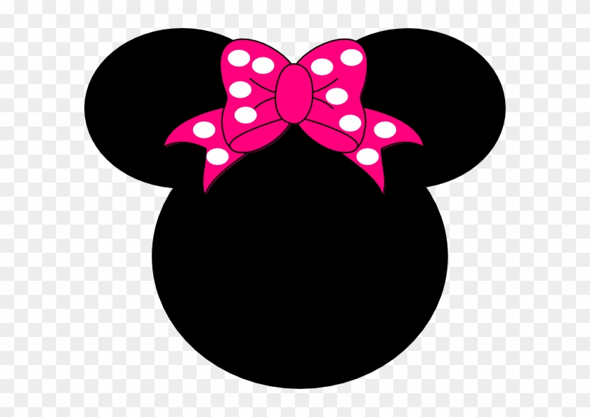 Minnie Mouse Head Vector - Topo De Bolo Da Minnie Clipart