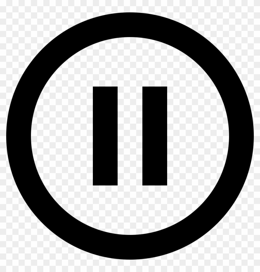 Pause Circle Outline Comments - Copyleft Svg Clipart