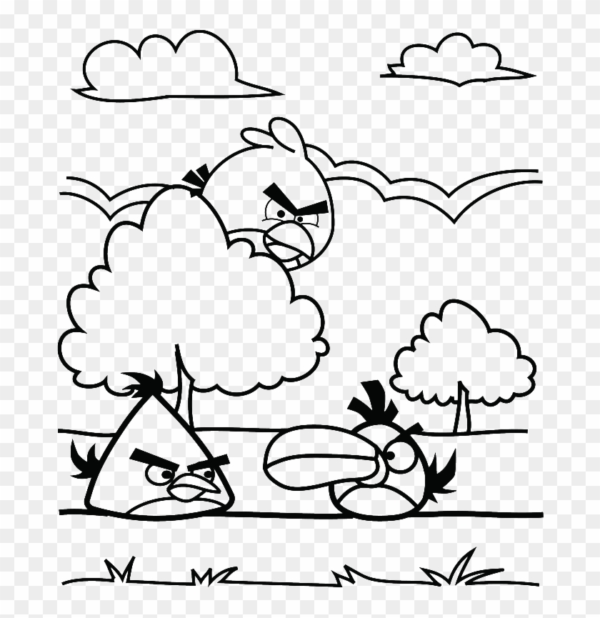 Free Coloring Pages Of Angry Bird Pig All - Mau Angry Bird Clipart #4200150