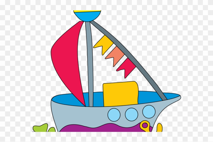 Sailing Boat Clipart Child - Clip Art Toy Boat Transparent Background - Png Download