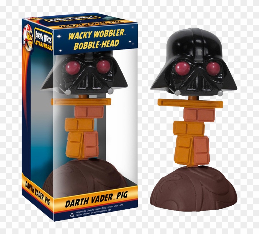 Darth Vader Piggy Wacky Wobbler - Angry Birds Darth Vader Toy Clipart #4200237