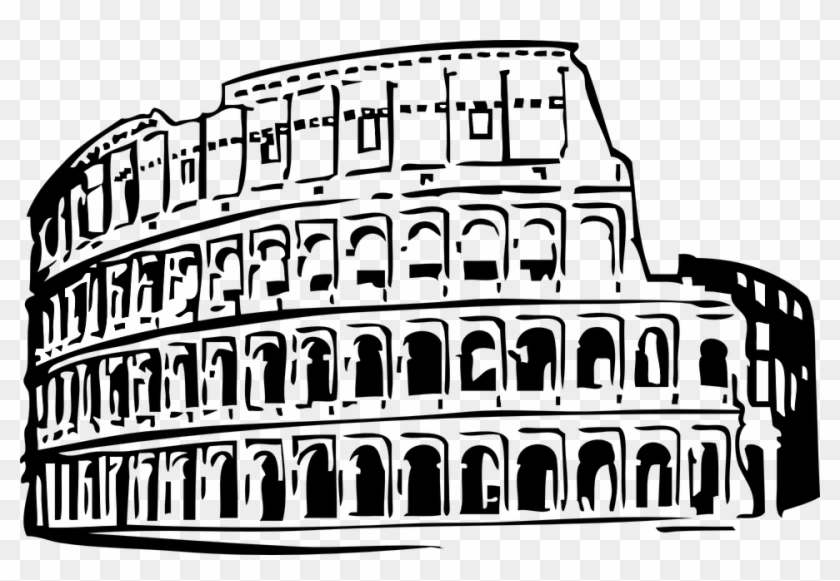 Ancient Rome Clipart - Roman Colosseum Clip Art - Png Download
