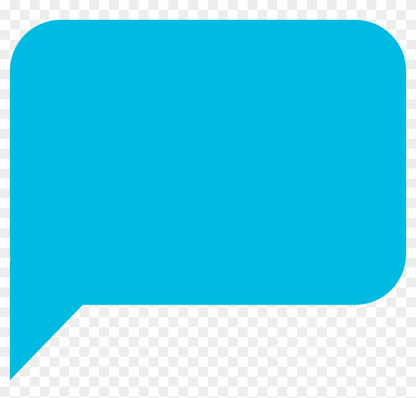 Review-icon1b - Message Bubble Png Blue Clipart