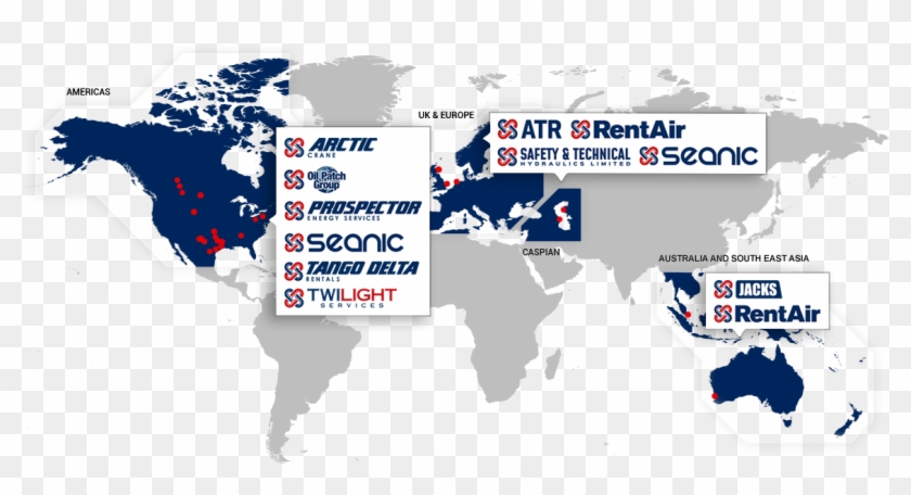 Drilling, Completions & Production - World Map Psd Clipart