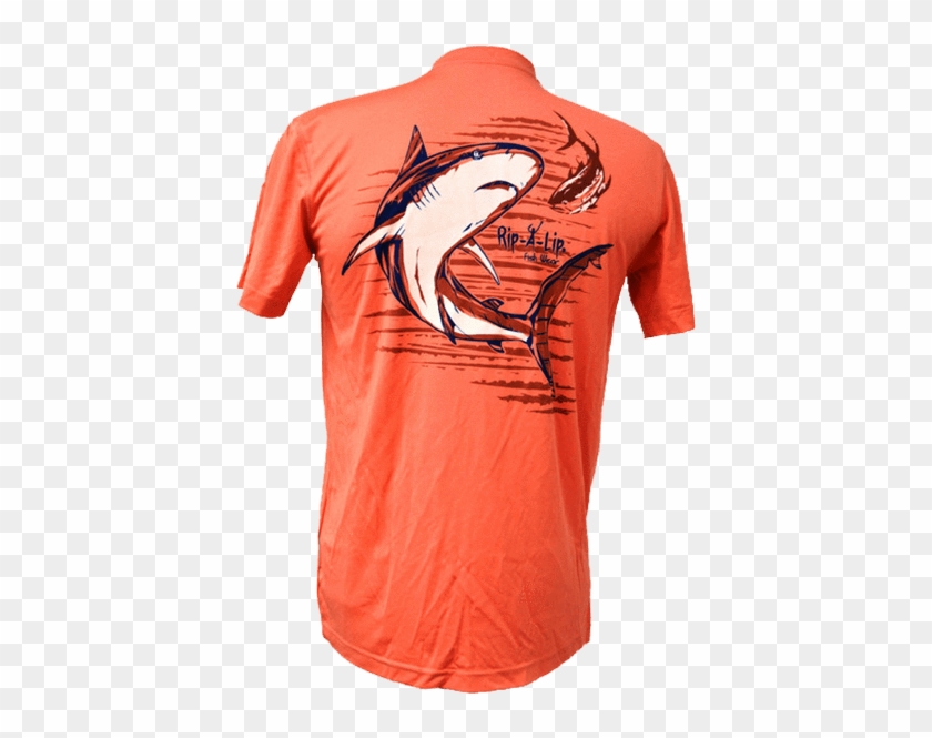 Bull Shark Poly Hd Short Sleeve Performance Dri-wear - Active Shirt Clipart #4201761