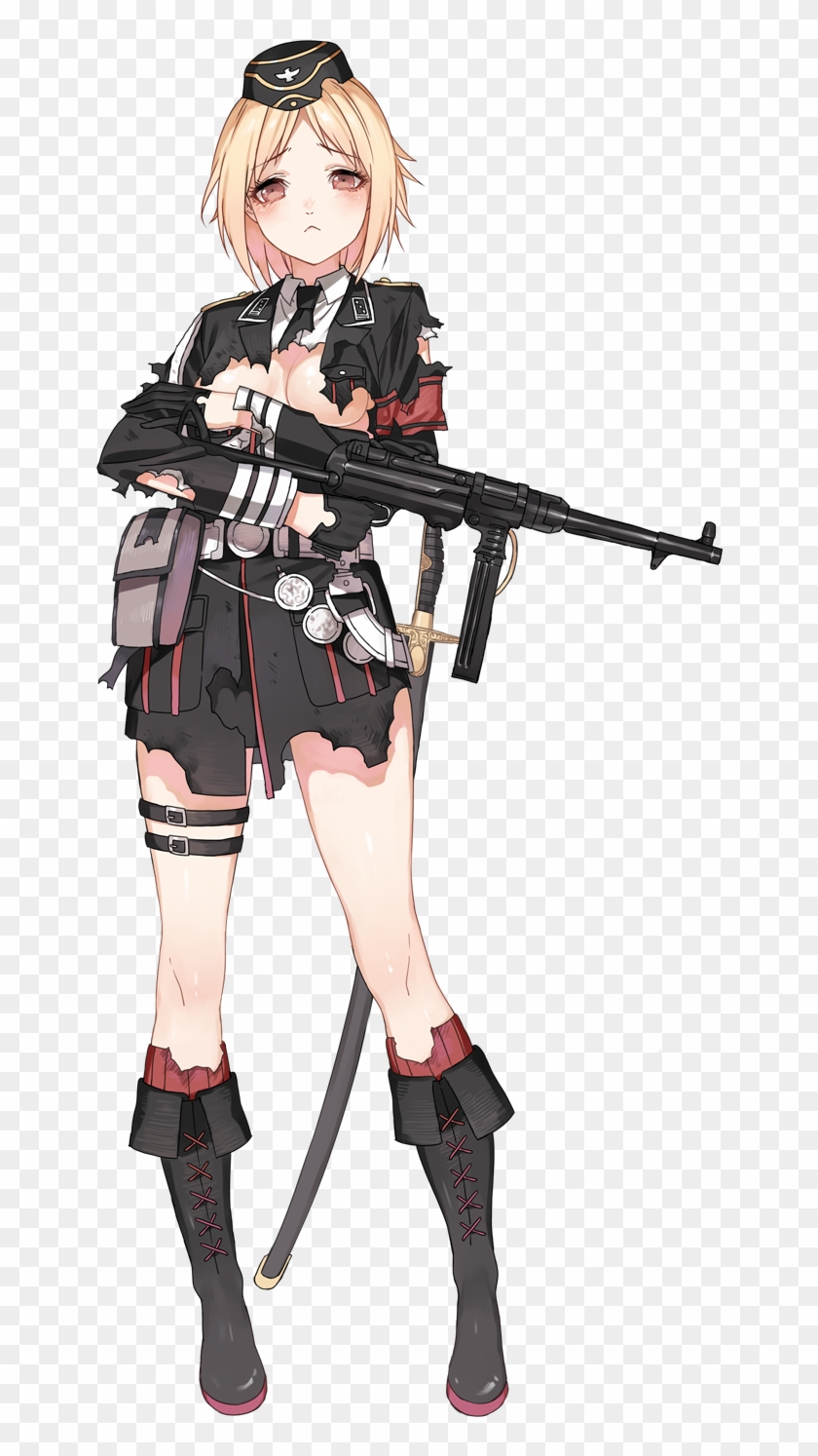 Mp40 Dmg - Girls Frontline Ww2 Clipart
