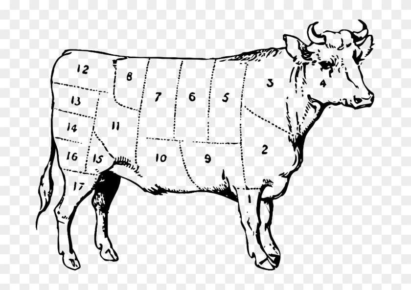 About Us - Steer Black And White Clipart #4202283