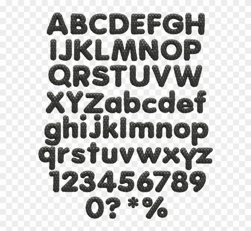 Leather Stylish Font - Twitter Font Clipart