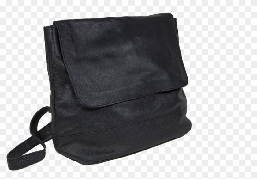 Room Backpack In Black Leather - Shoulder Bag Clipart #4202725