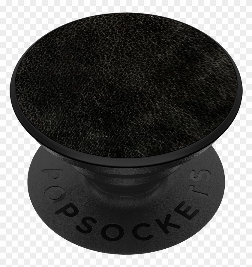 Black Vegan Leather - Heart Popsocket Clipart