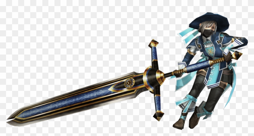Girl With Great Sword - Great Sword Monster Hunter Clipart