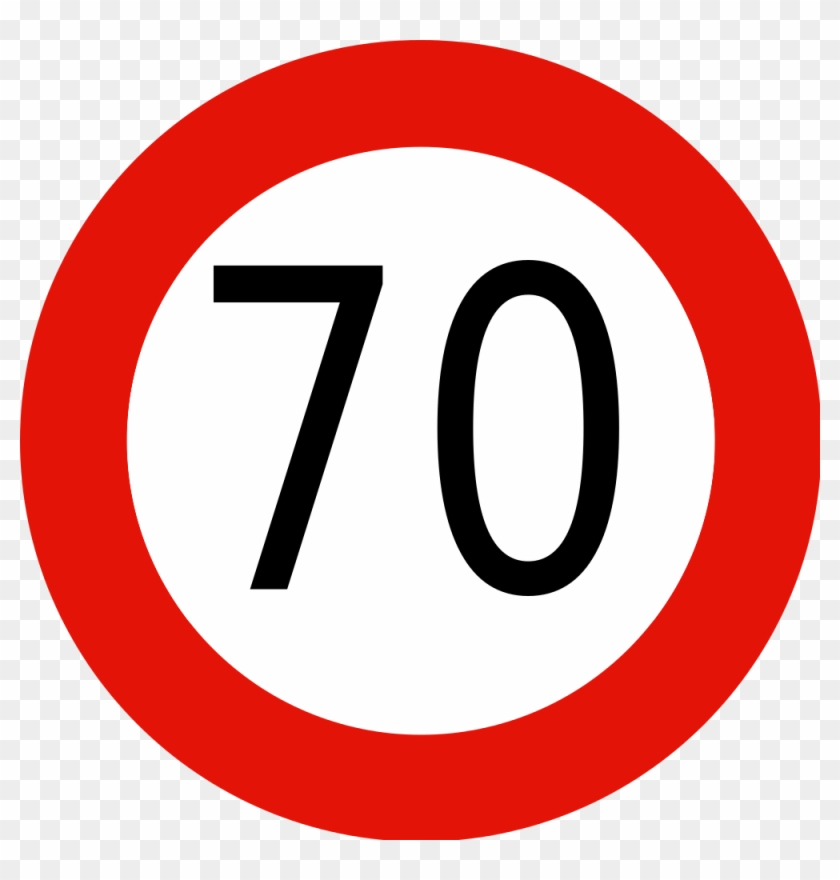70 Png - 10 Speed Limit Sign Clipart #4203657