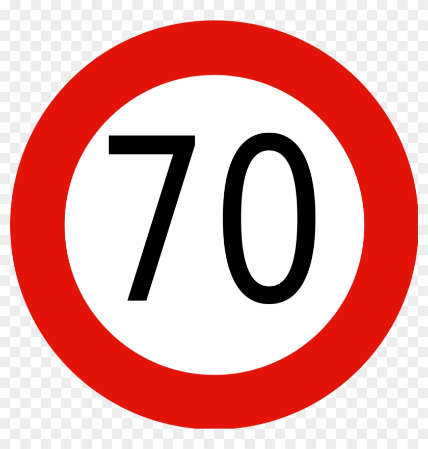 70 Png - 10 Speed Limit Sign Clipart