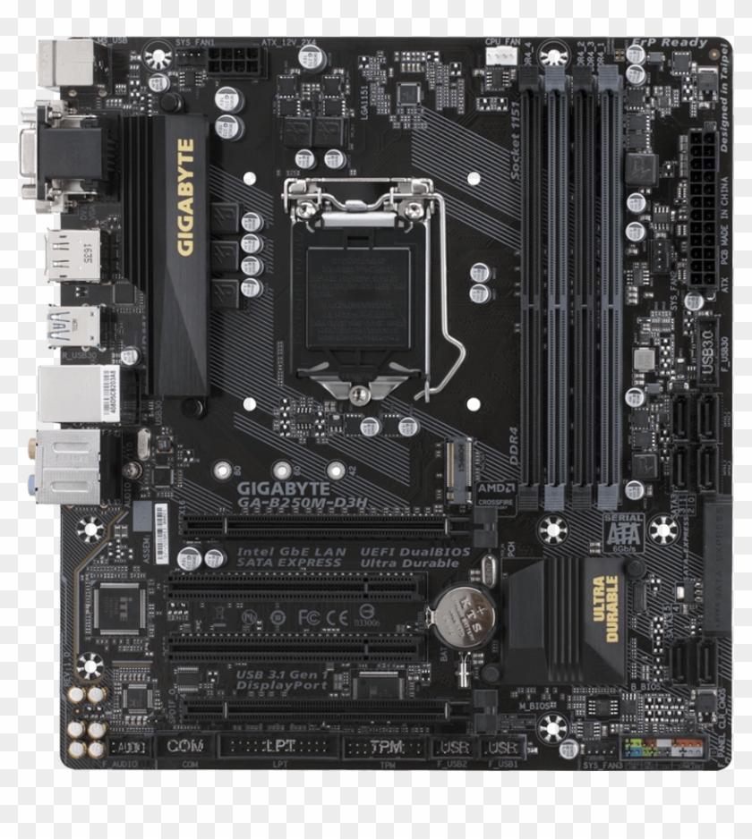 Previous Next - Gigabyte B250m D3h Motherboard Clipart