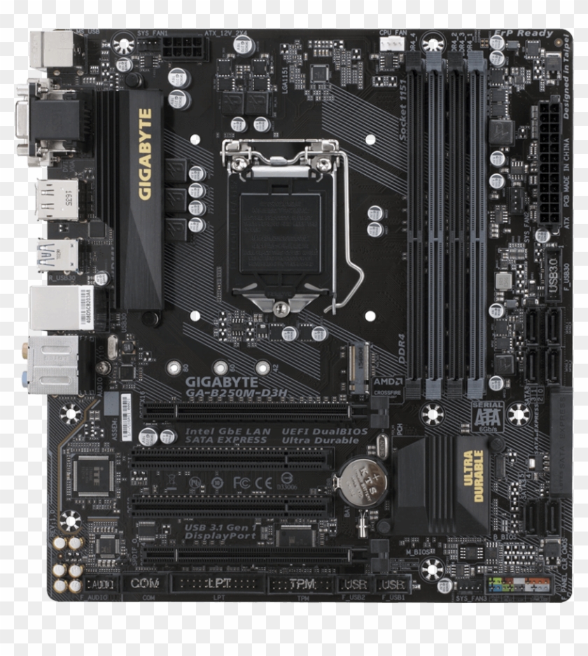Previous Next - Gigabyte B250m D3h Motherboard Clipart #4203884
