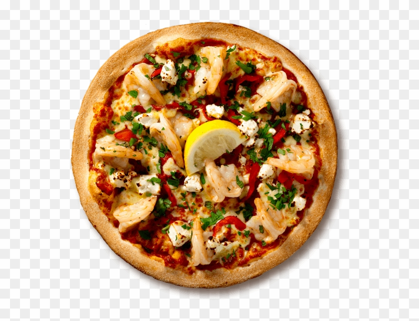 Garlic Prawn Seafood Pizzas - North Bergen Pizza Cuomo Clipart #4203981