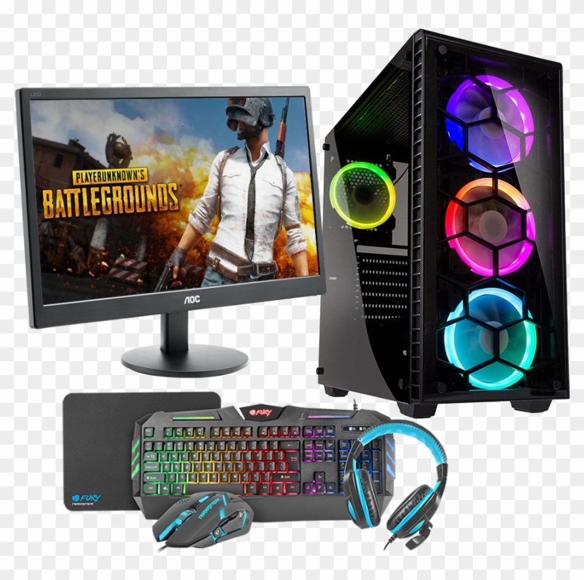 Hst All In One Pubg Ryzen 5 2600 Gaming Pc Bundle - Corsair Obsidian 500d Rgb Se Clipart