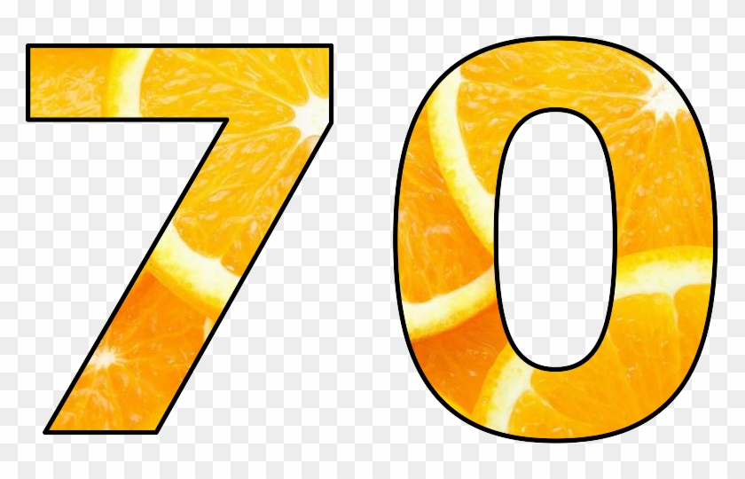 70 Изображение Числа Семьдесят , Png Download - 70 Пнг Clipart
