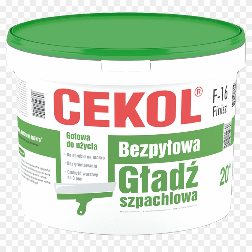 Cekol F-16 Finisz - Cekol Bezpyłowa Gładź Szpachlowa Gs 250 20 Kg Clipart