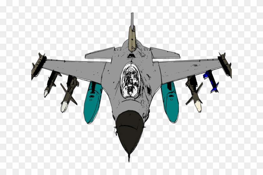 Jet Fighter Clipart F16 - Fighter Planes Clipart - Png Download