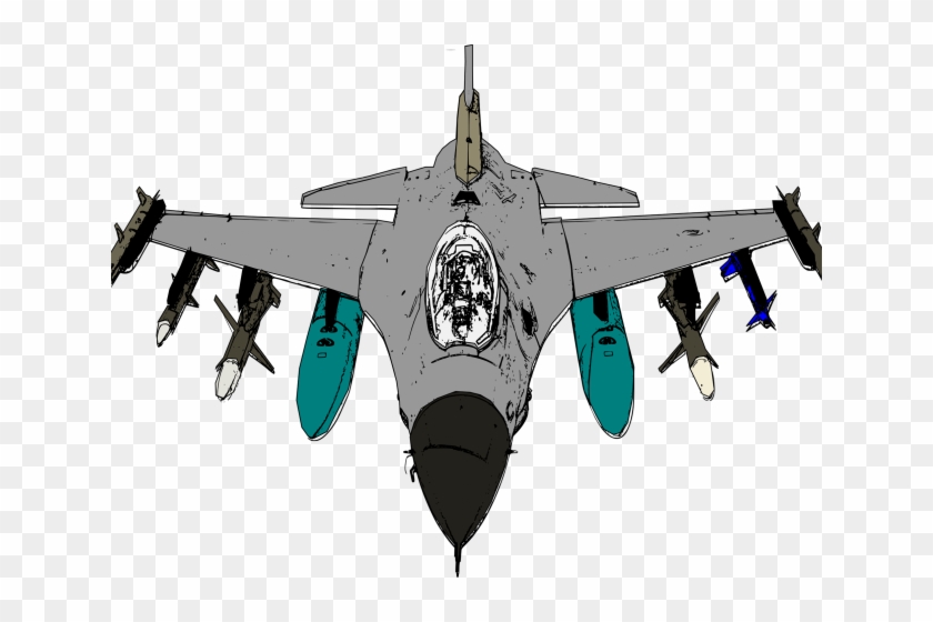 Jet Fighter Clipart F16 - Fighter Planes Clipart - Png Download #4205055