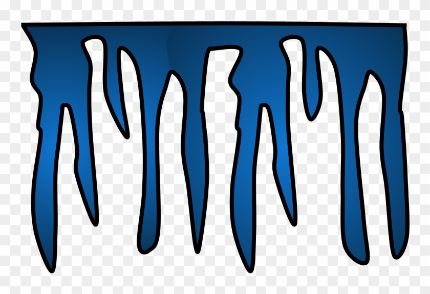 Icicle, Dark Blue, Png Clipart